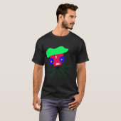面白いタコの王様 Tシャツ (正面フル)