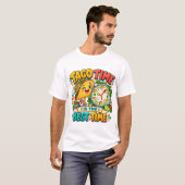 面白いタコス愛好家のTシャツ Tシャツ (正面フル)