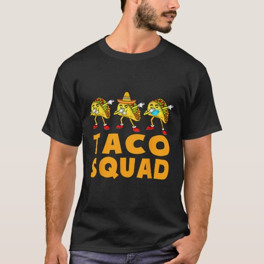 面白いタコス部可愛いメキシコ料理愛好家Tシャツギフト Tシャツ (正面)