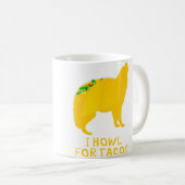 面白いタコタコ火曜日オオカミ コーヒーマグカップ (正面右)