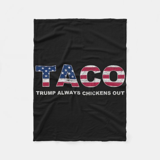 面白いタコトランプはいつも臆病者 2  フリースブランケット (正面)