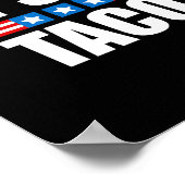 面白いタコ トランプは常に臆病者 - 7月4日 ポスター (角)