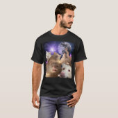 面白いタッキーアルビノアライグマ Tシャツ (正面フル)