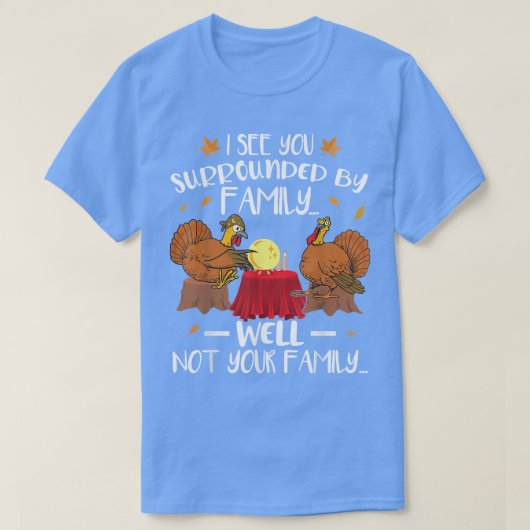 面白いターキー感謝祭Tシャツ Tシャツ (デザイン正面)