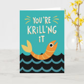 面白いダジャレで激励する祝賀の名言 カード (黄色い花)