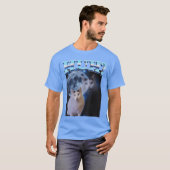 面白いダンク猫のミーム ひどいギフト 変な猫 Tシャツ (正面フル)