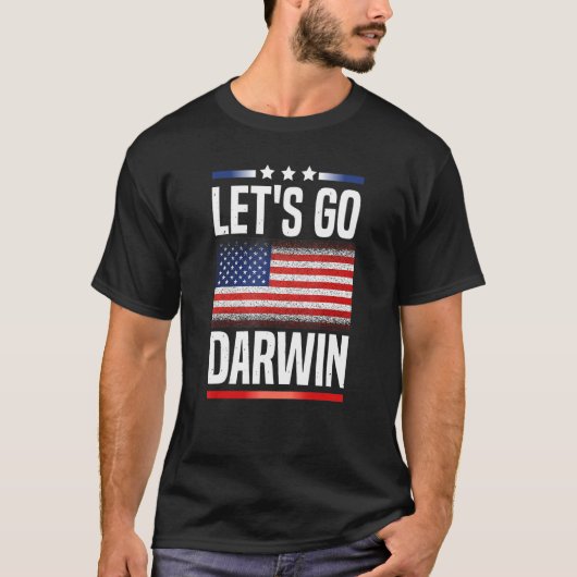 面白いダーウィンに行こう Tシャツ (正面)