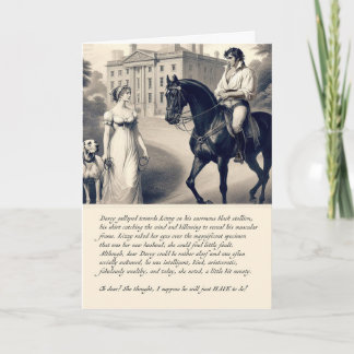 面白いダーシー プライドと偏見 ジェーン・オースティン カード