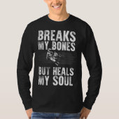 面白いダートバイクデザイン メンズ レディース ダートバイク モーターサイクル Tシャツ (正面)