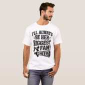 面白いチアリーディングママ チアリーダー部を応援するチアママ Tシャツ (正面フル)
