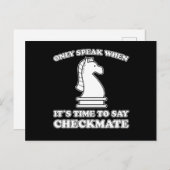 面白いチェス駒 チェスプレーヤー チェスゲーム ギフト ポストカード (正面/裏面)