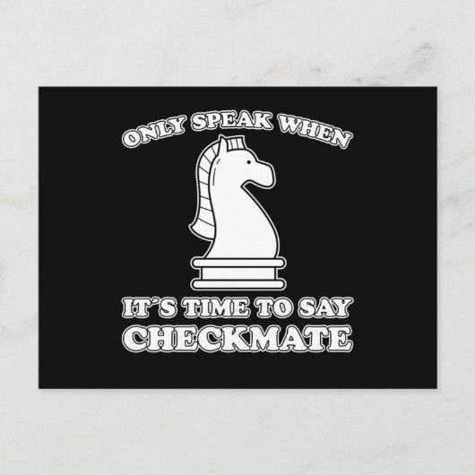 面白いチェス駒 チェスプレーヤー チェスゲーム ギフト ポストカード (正面)