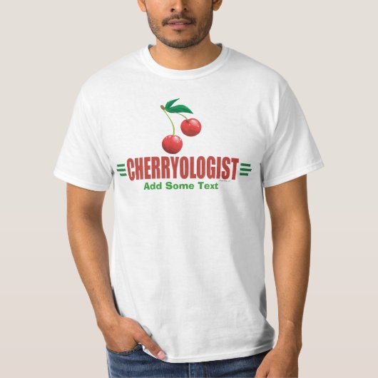面白いチェリー Tシャツ (正面)