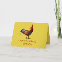 面白いチキンのパーソナル誕生日 カード