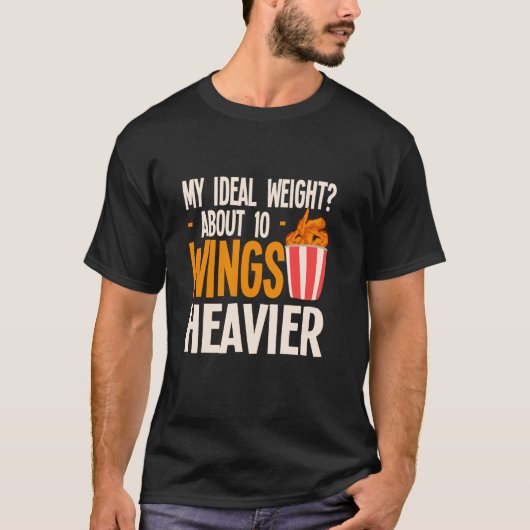面白いチキンウィング愛好家 Tシャツ (正面)