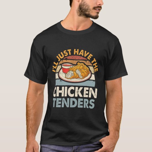 面白いチキンテンダーのおかわり  Tシャツ (正面)