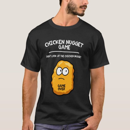 面白いチキンナゲットゲーム Tシャツ (正面)