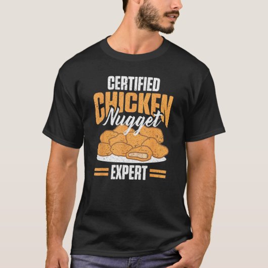 面白いチキンナゲット認定チキンナゲット体験 Tシャツ (正面)