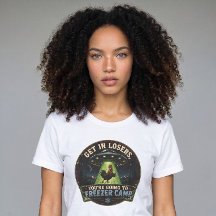 面白いチキン好きのTシャツ