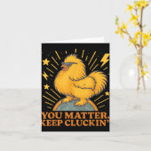 面白いチックンの冗談を続けて  カード (黄色い花)