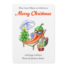 面白いチリ on サンラウンジャー パーソナライズド クリスマス