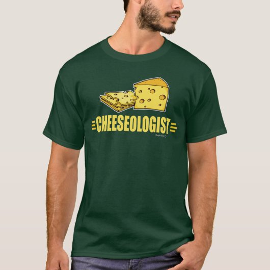 面白いチーズ チーズ学研究者 Tシャツ (正面)