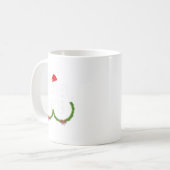 面白いティンセル マッチングジングル クリスマスカップル コーヒーマグカップ (正面左)
