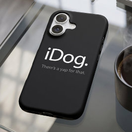 面白いテクノロジー好きな犬の引用 - iDog吠えるジョーク iPhone 13ケース
