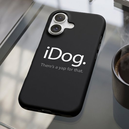 面白いテクノロジー好きな犬の引用 - iDog吠えるジョーク Case-Mate iPhoneケース