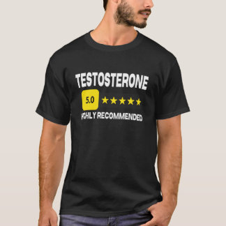 面白いテストステロン検査 Testo TRT療法 ボディビル Tシャツ