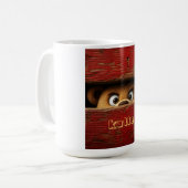 面白いテディベア コーヒーマグカップ (正面左)