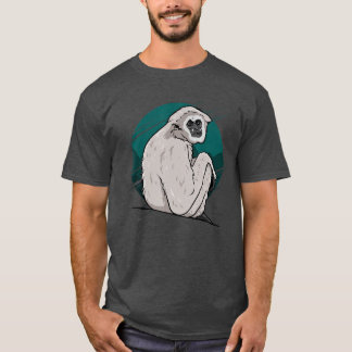 面白いテナガザル猿の友達 Tシャツ