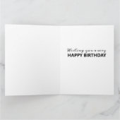 面白いテニスの誕生日 カード (内部)