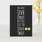 面白いテニスカードスポーツコートカントリークラブ カード (黄色い花)