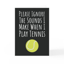 面白いテニスカード 彼女に 女性 プレーヤー ユーモア