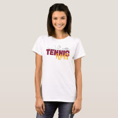 面白いテニスプレーヤーTシャツ Tシャツ (正面フル)