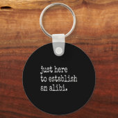 面白いテレビの本当の犯罪、ただのアリバイ工作のため キーホルダー (正面)