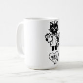 面白いデザイン コーヒーマグカップ (正面左)