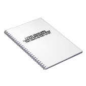 面白いデッドラインの音 引用文 ミニマリスト ノートブック (右側)