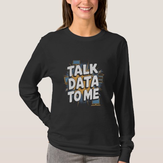 面白いデータアナリスト データ分析 Tシャツ (正面)