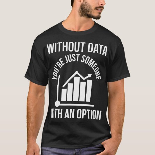 面白いデータサイエンスギフト AI データサイエンティスト マシン Tシャツ (正面)