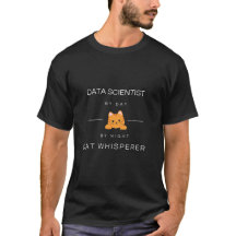 面白いデータサイエンティストの猫Tシャツ