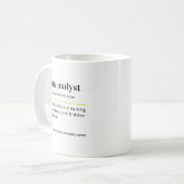 面白いデータ分析者ギフト コーヒーマグ コーヒーマグカップ (正面左)