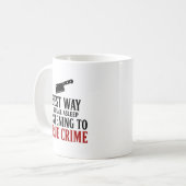 面白いトゥルー・クライム おやすみTシャツ コーヒーマグカップ (正面左)