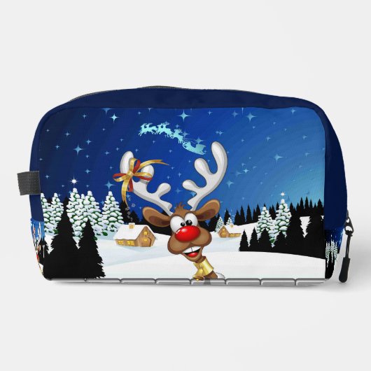 面白いトナカイの覗き見クリスマスミーム ドップキット (正面)