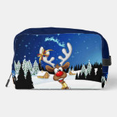 面白いトナカイの覗き見クリスマスミーム ドップキット (裏面)