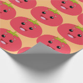 面白いトマト ラッピングペーパー (角)