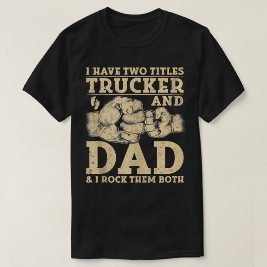 面白いトラック運転手の父の見積もりトラック運転手トラック Tシャツ (デザイン正面)