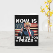 面白いトランプの名言 今こそ平和の時だ 2 カード (黄色い花)