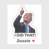 面白いトランプの皮肉ステッカー "私がやりました" シール (シート)